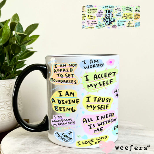 UV DTF Cup Wraps - The Bad B$tch Cup 11oz Coffee Mug Weefers