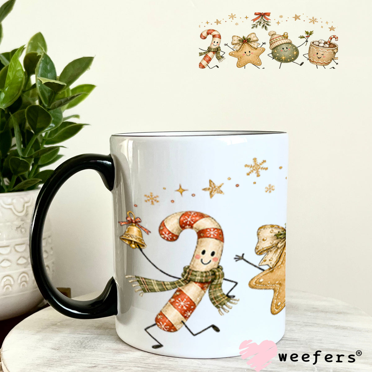 UV DTF Cup Wrap – USA Red White Blue Bows 11oz Coffee Mug Weefers
