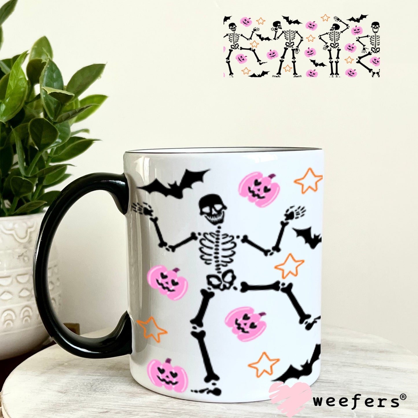 UV DTF Cup Wrap – USA Red White Blue Bows 11oz Coffee Mug Weefers