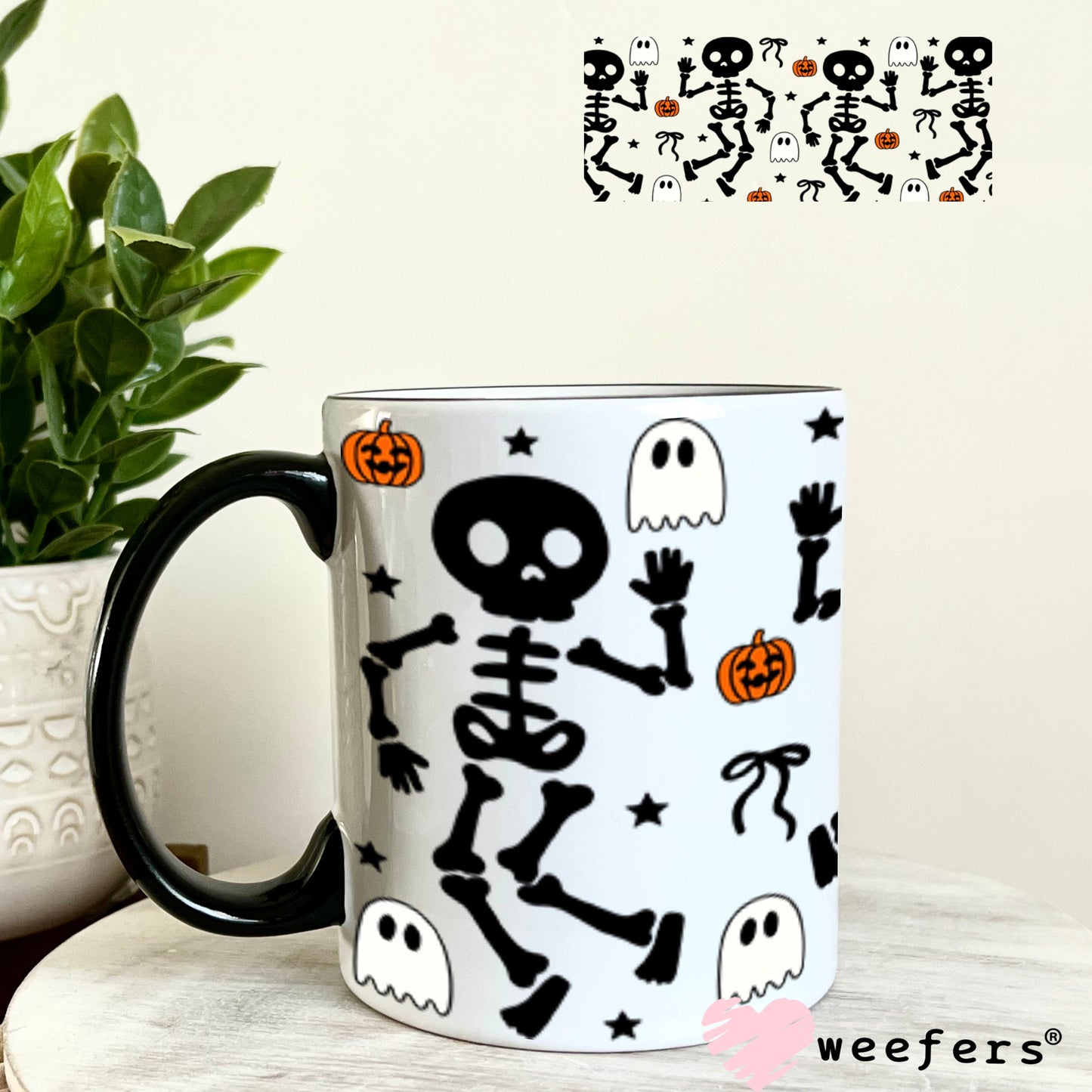 UV DTF Cup Wrap – USA Red White Blue Bows 11oz Coffee Mug Weefers