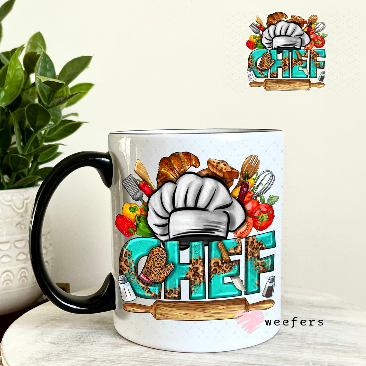 UV DTF Decal - Chef Western 11oz Coffee Mug Weefers