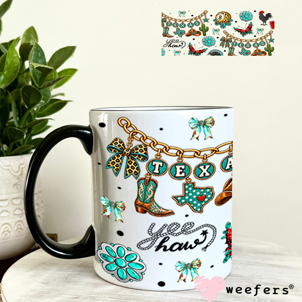 UV DTF Cup Wraps - Texas Western - Weefers® Exclusive 11oz Coffee Mug Weefers
