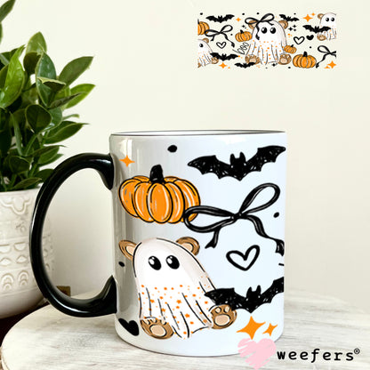 UV DTF Cup Wraps - Halloween Ghost Friends 11oz Coffee Mug Weefers