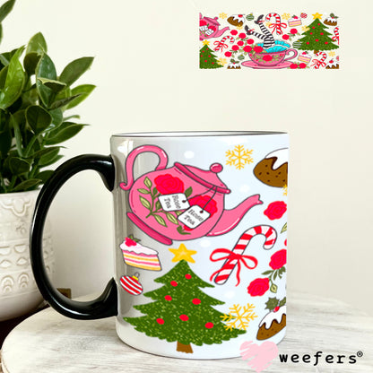 UV DTF Cup Wrap – USA Red White Blue Bows 11oz Coffee Mug Weefers