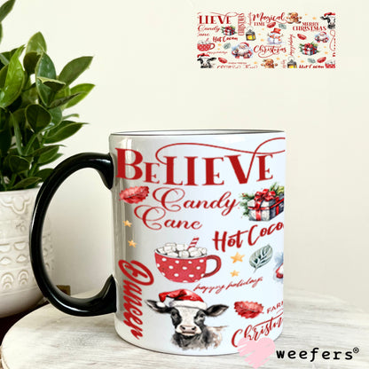 UV DTF Cup Wrap – USA Red White Blue Bows 11oz Coffee Mug Weefers