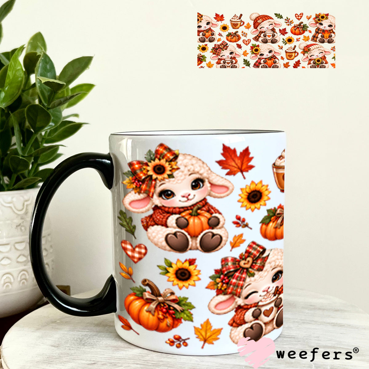 UV DTF Cup Wrap – USA Red White Blue Bows 11oz Coffee Mug Weefers