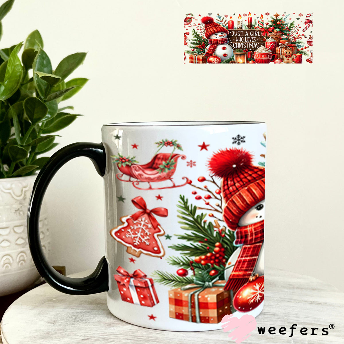 UV DTF Cup Wrap – USA Red White Blue Bows 11oz Coffee Mug Weefers