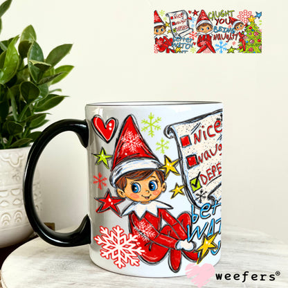 UV DTF Cup Wrap – USA Red White Blue Bows 11oz Coffee Mug Weefers