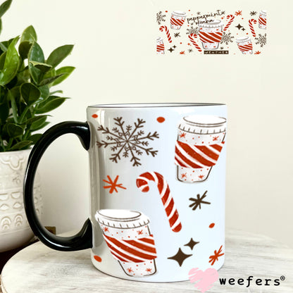 UV DTF Cup Wrap – USA Red White Blue Bows 11oz Coffee Mug Weefers