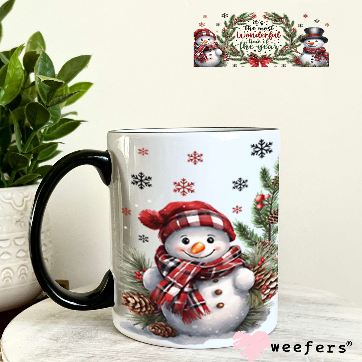UV DTF Cup Wraps - It's the Most Wonderful Time of the Year 11oz Coffee Mug Weefers