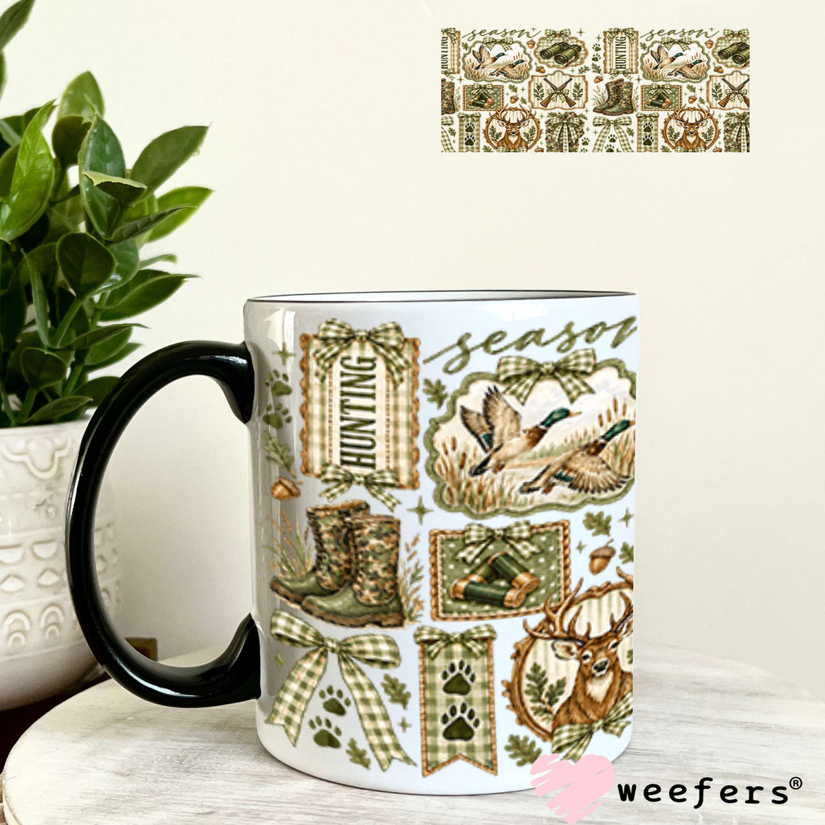 UV DTF Cup Wraps - Hunting Season - Weefers® Exclusive 11oz Coffee Mug Weefers