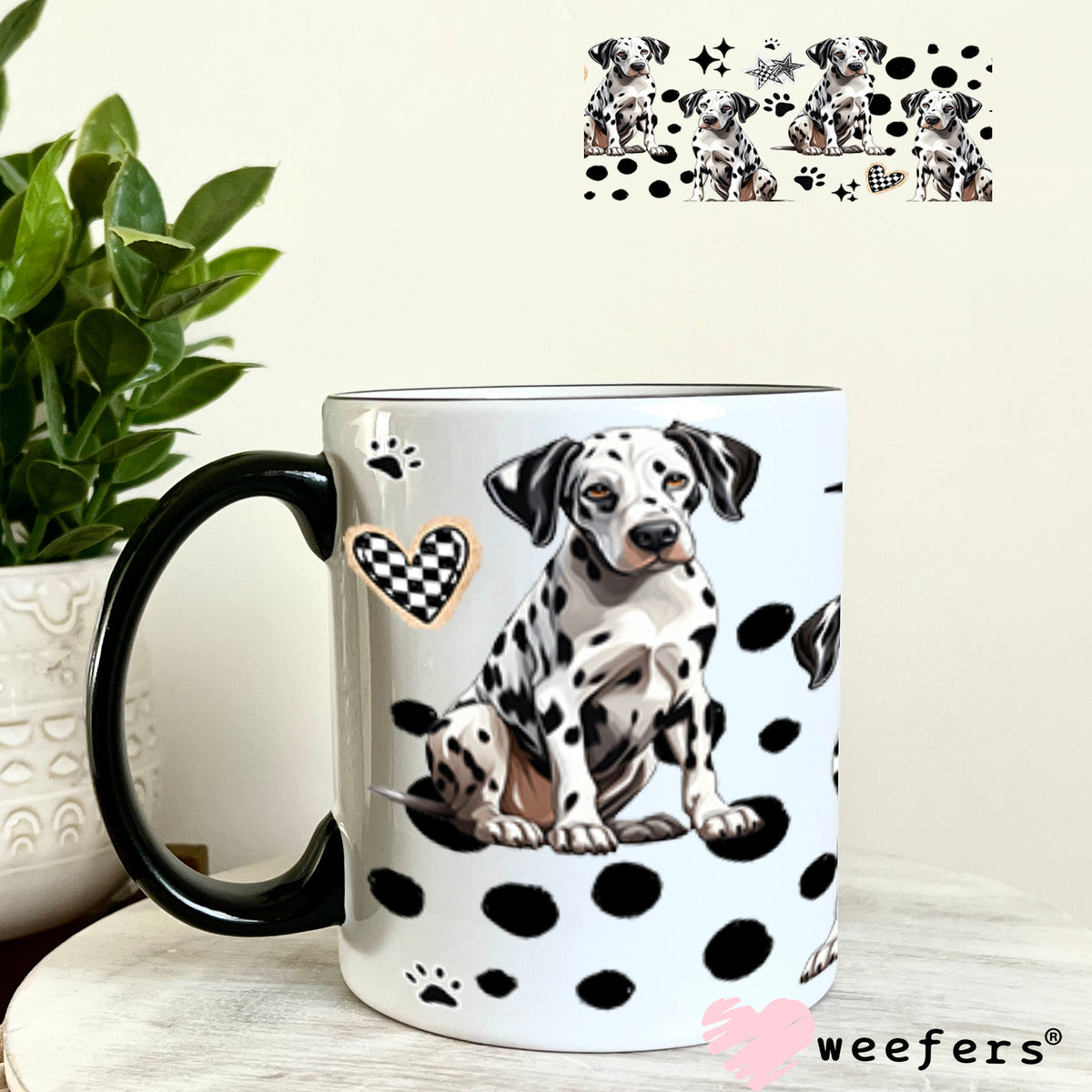 UV DTF Cup Wrap – USA Red White Blue Bows 11oz Coffee Mug Weefers