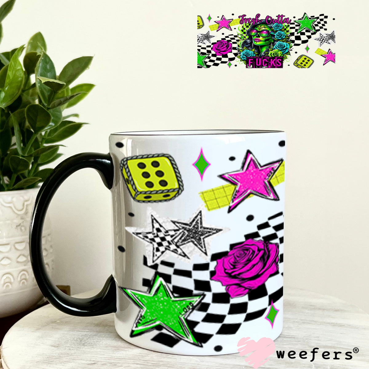 UV DTF Cup Wrap – USA Red White Blue Bows 11oz Coffee Mug Weefers
