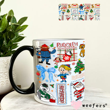 UV DTF Cup Wraps - Favorite Red Nosed Reindeer 11oz Coffee Mug Weefers
