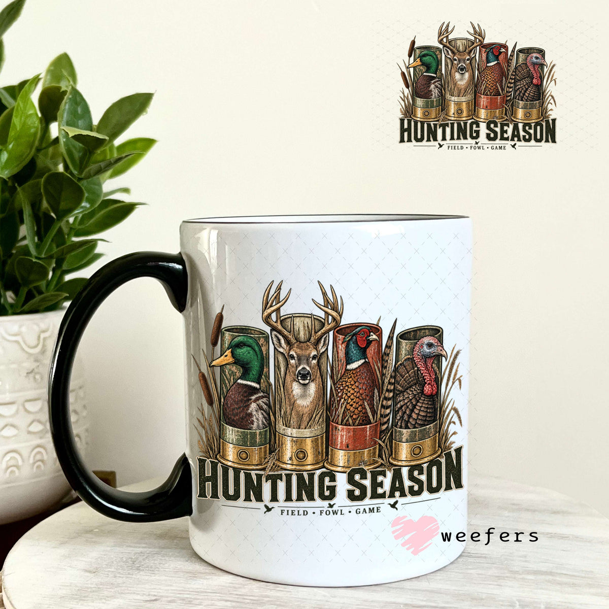 UV DTF Decal - Hunting Season 11oz Coffee Mug Weefers