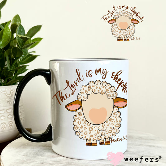 The Lord is My Shepherd Psalms 23:1 UV DTF Decal 11oz Coffee Mug Weefers