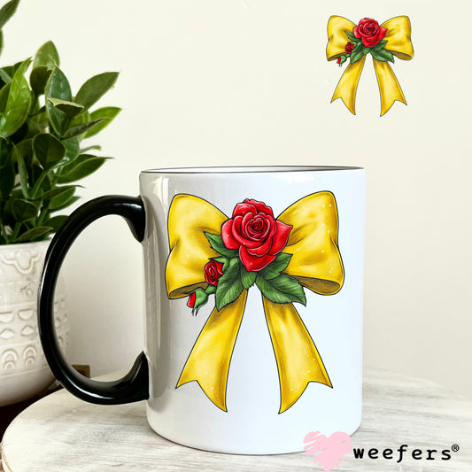 Belle Bow UV DTF Decal 11oz Coffee Mug Weefers