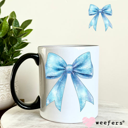 Elsa Bow UV DTF Decal 11oz Coffee Mug Weefers