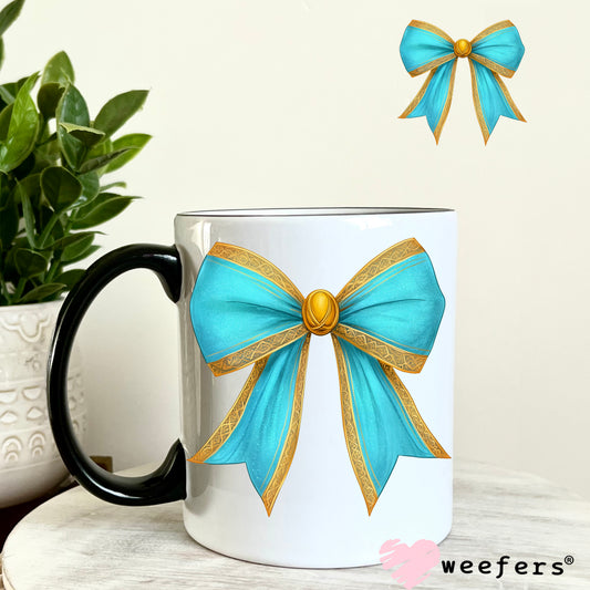 Jasmine Bow UV DTF Decal 11oz Coffee Mug Weefers