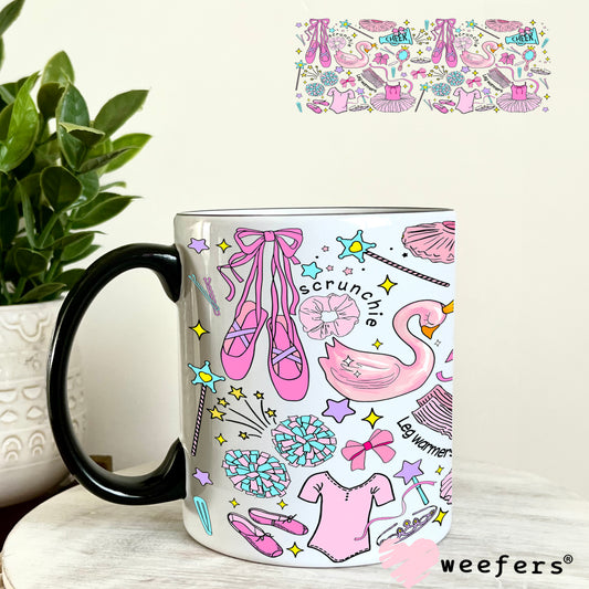 Dance Daily Vibes UV DTF Cup Wrap 11oz Coffee Mug Weefers
