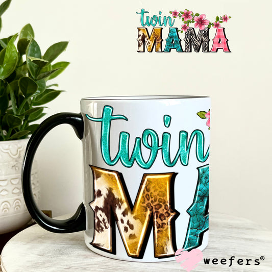 Twin Mama Western UV DTF Cup Wrap 11oz Coffee Mug Weefers