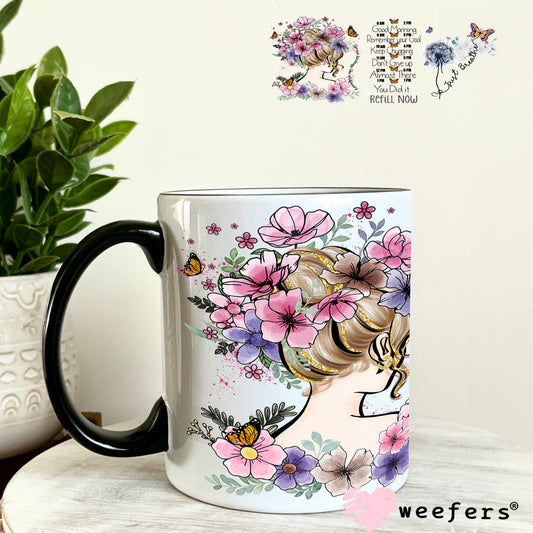 Daily Drink Water Reminder UV DTF Cup Wrap 11oz Coffee Mug Weefers