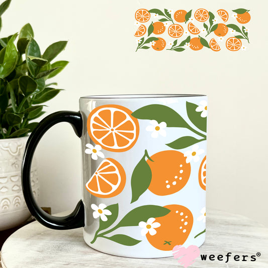 Orange Delight UV DTF Cup Wrap 11oz Coffee Mug Weefers
