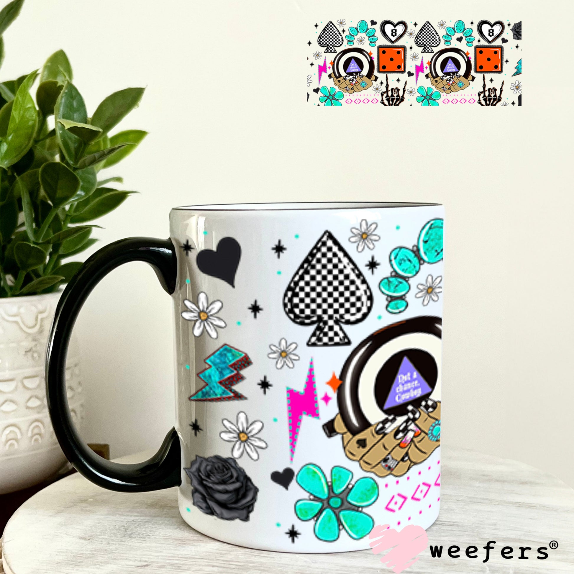 Not a Chance Cowboy UV DTF Cup Wrap - WEEFERS EXCLUSIVE WRAP 11oz Coffee Mug Cup Wrap Weefers