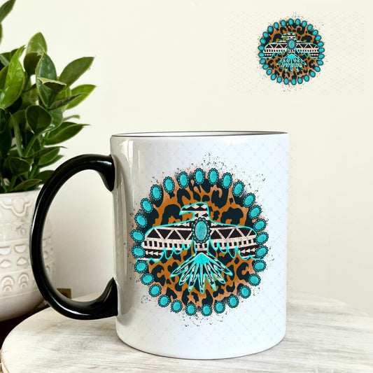 Western Eagle UV DTF Decal 11oz Coffee Mug Weefers