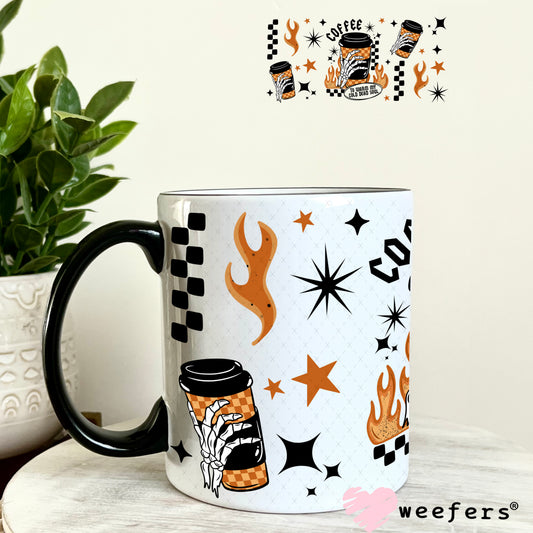 Coffee to Warm My Cold Soul UV DTF Cup Wrap 11oz Coffee Mug Weefers