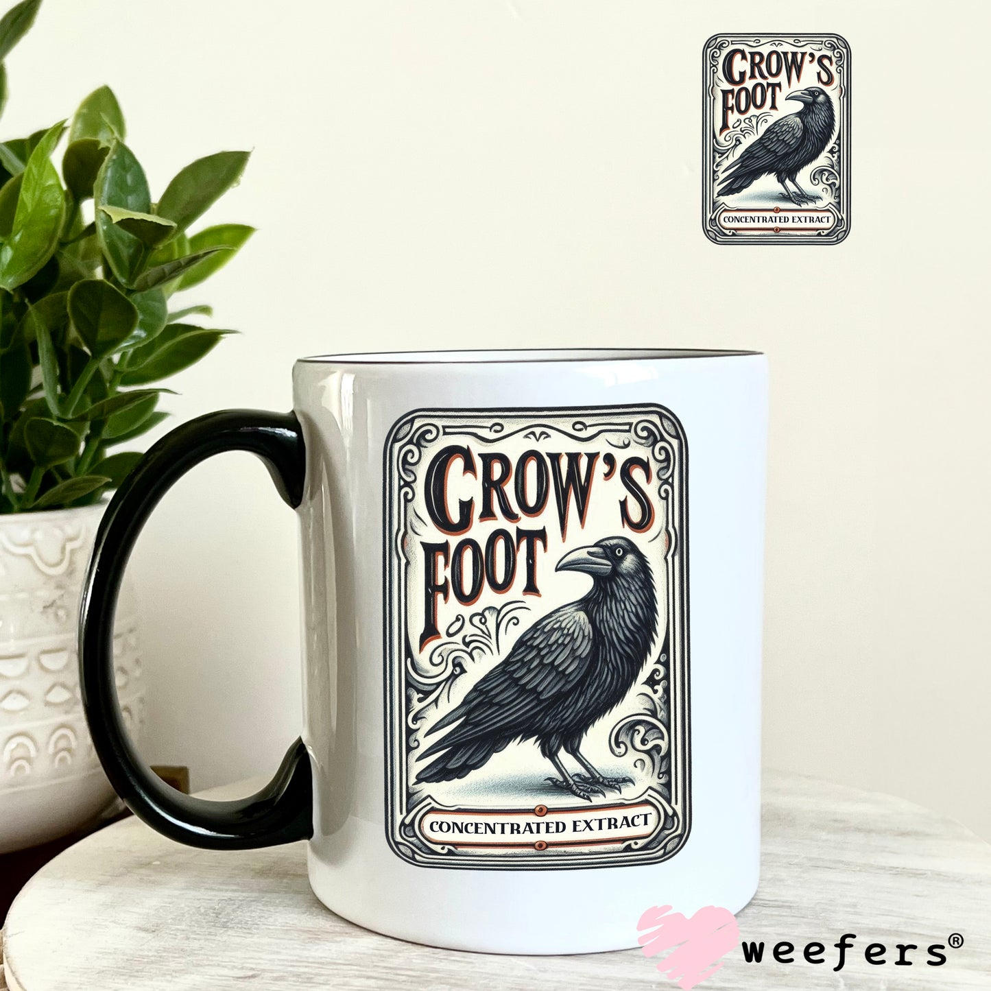 Crow's Foot Halloween UV DTF Decal - Weefers