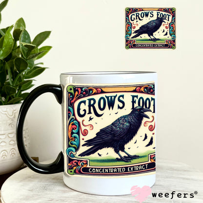 Crow's Foot Colorful Halloween UV DTF Decal - Weefers