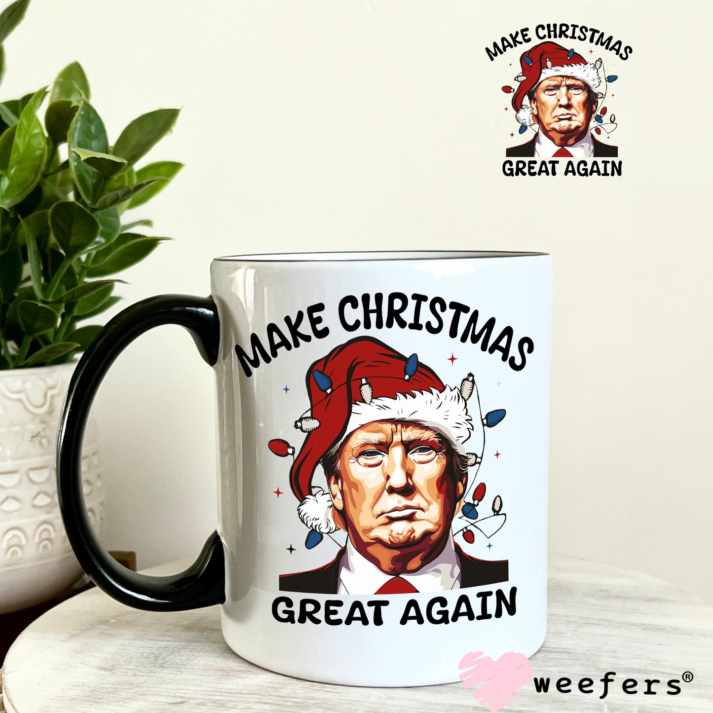 Trump Make Christmas Great Again UV DTF Decal - Weefers