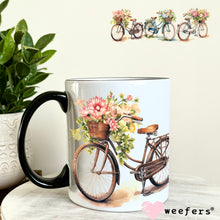 Load image into Gallery viewer, Vintage Watercolor Bicycles UV DTF Cup Wrap - Weefers
