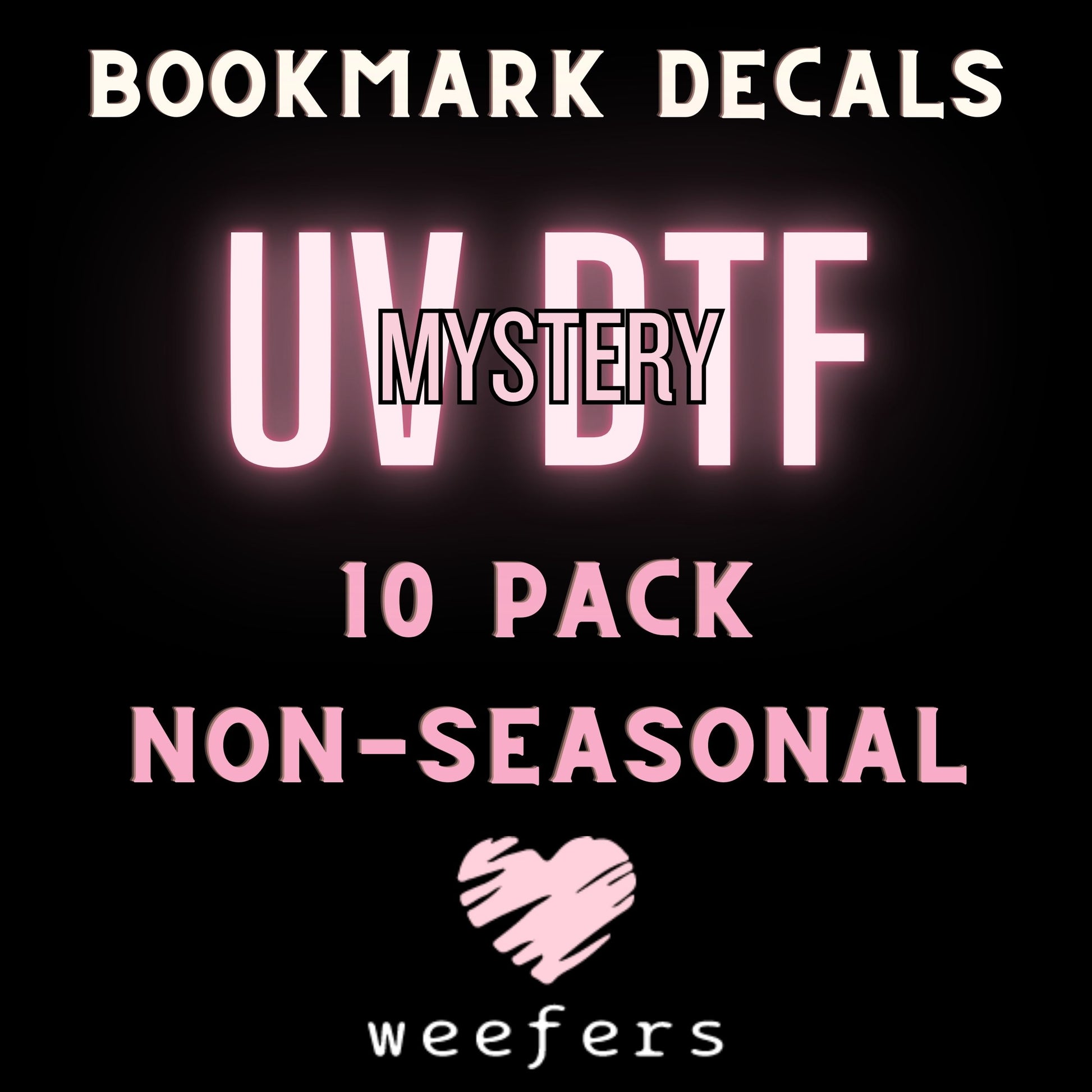 Mystery UV DTF Bundle Bookmark Decals