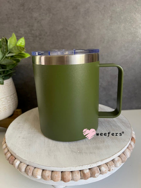 12oz Matte Stainless Steel Coffee Mug - Weefers