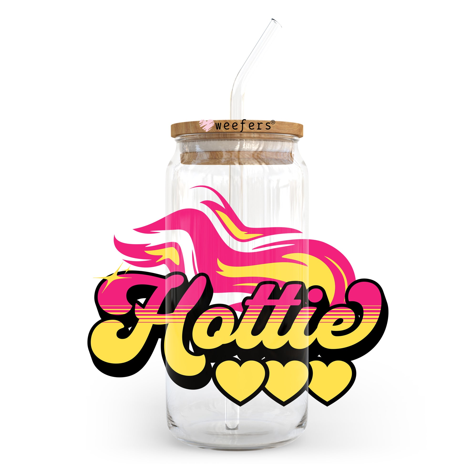 Hottie 20oz Libbey Glass Can, 34oz Hip Sip, 40oz Tumbler, 24oz Cold Cup UV DTF or Sublimation Decal Transfer - Weefers