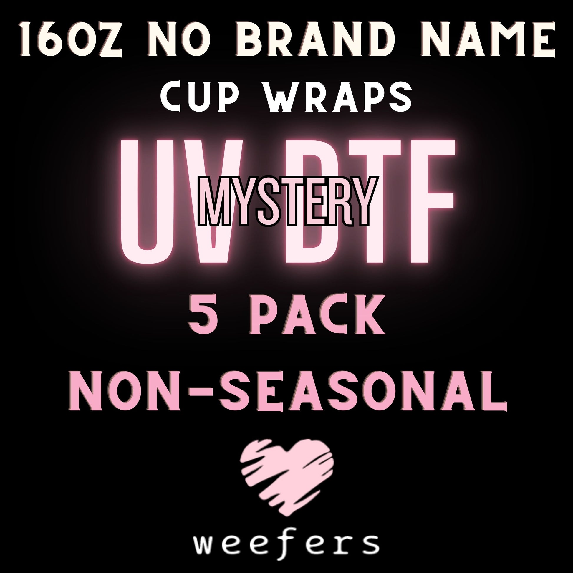 Mystery UV DTF Bundle 16oz Cup Wrap