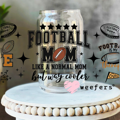 Football Mom Loud and Proud UV DTF Cup Wrap - Weefers