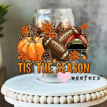 Load image into Gallery viewer, Tis The Season Fall Football UV DTF Decal - Weefers
