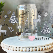 Load image into Gallery viewer, Silver Christmas Winter land UV DTF Cup Wrap - Weefers
