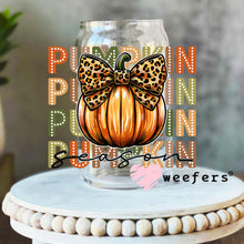 Load image into Gallery viewer, Coquette Pumpkin Fall UV DTF Decal - Weefers
