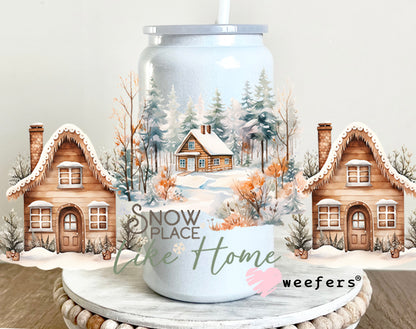 Snow Place Like Home Christmas Gingerbread UV DTF Cup Wrap - Weefers