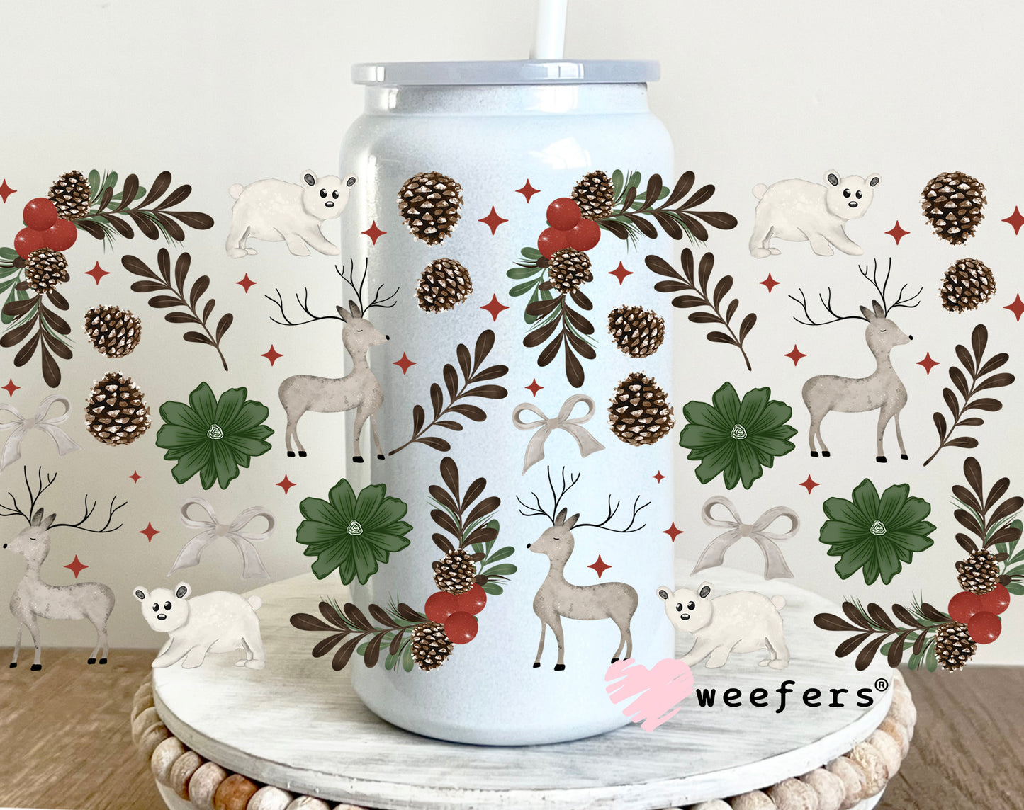 Christmas Winter Scene 16oz UV DTF Cup Wrap