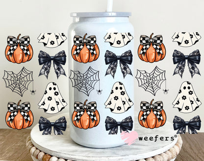 Coquette Halloween Pumpkins 16oz UV DTF Cup Wrap