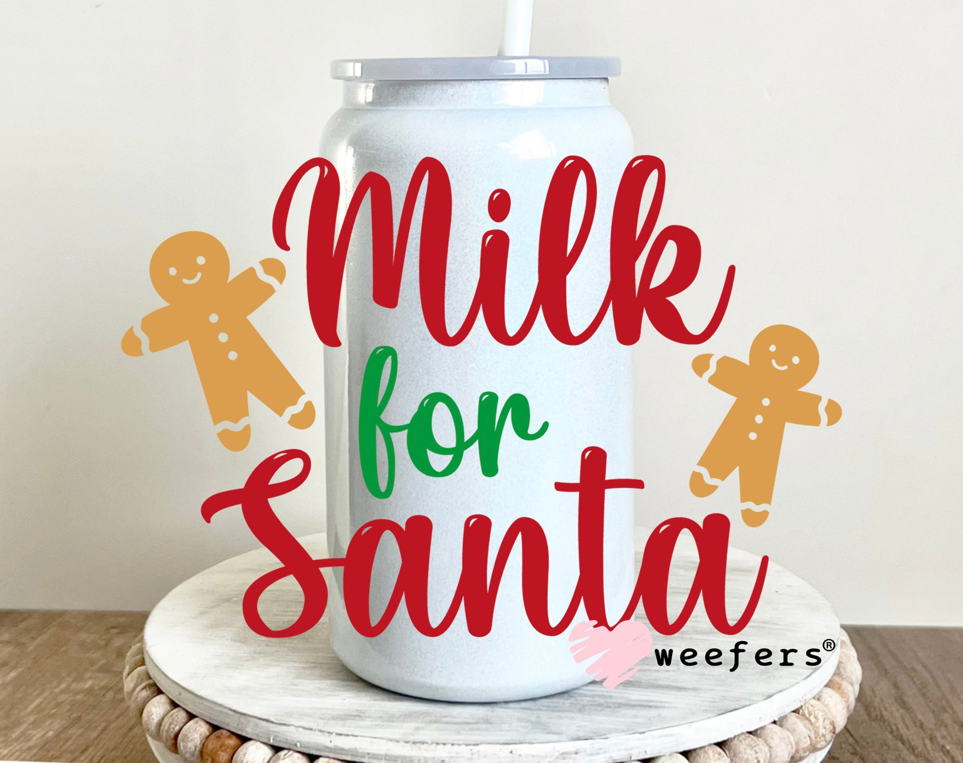 Milk for Santa Christmas UV DTF Decal - Weefers