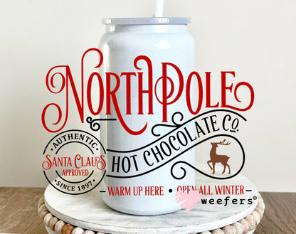 North Pole Hot Chocolate UV DTF Decal - Weefers