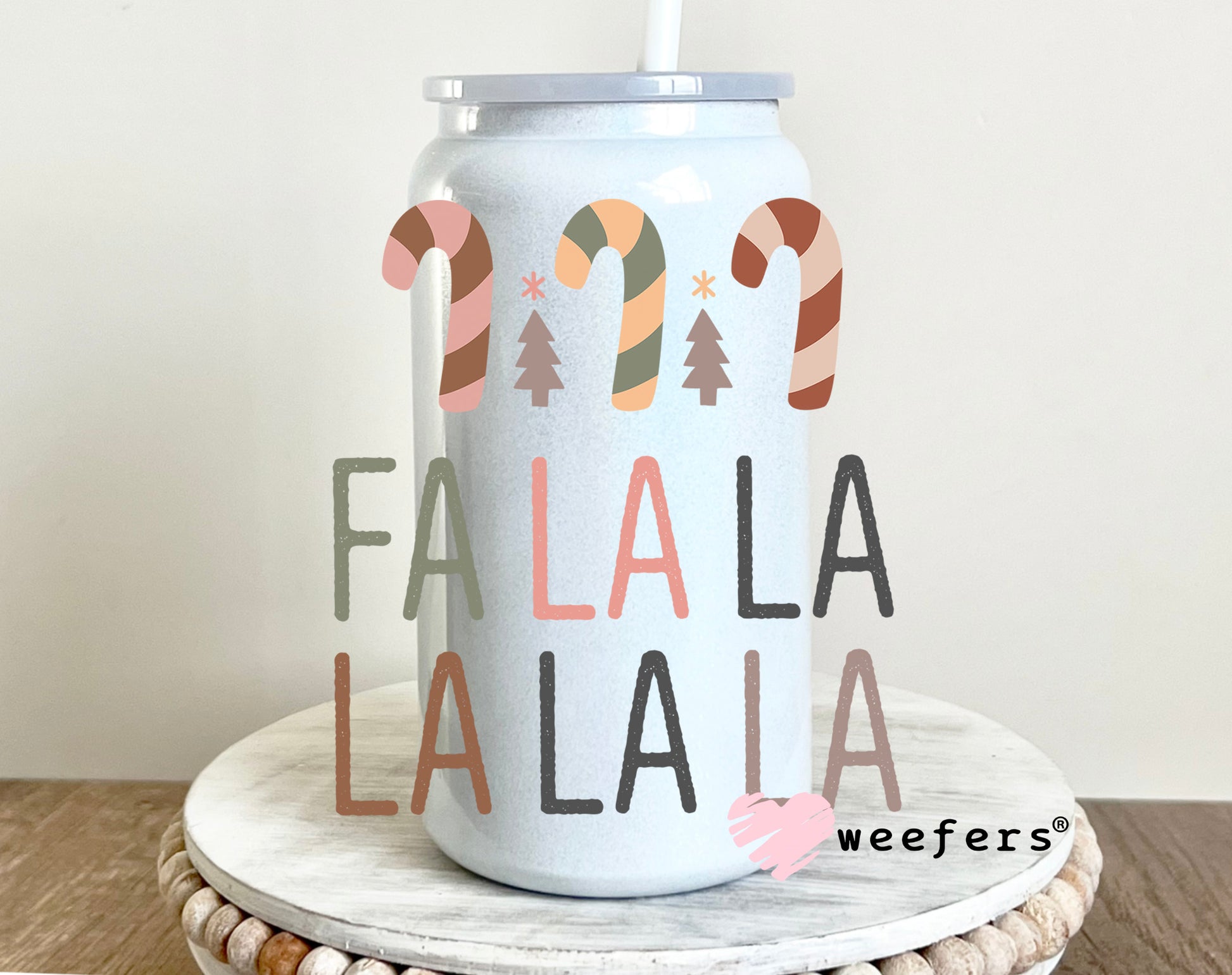 Fa La La La Neutrals UV DTF Decal - Weefers