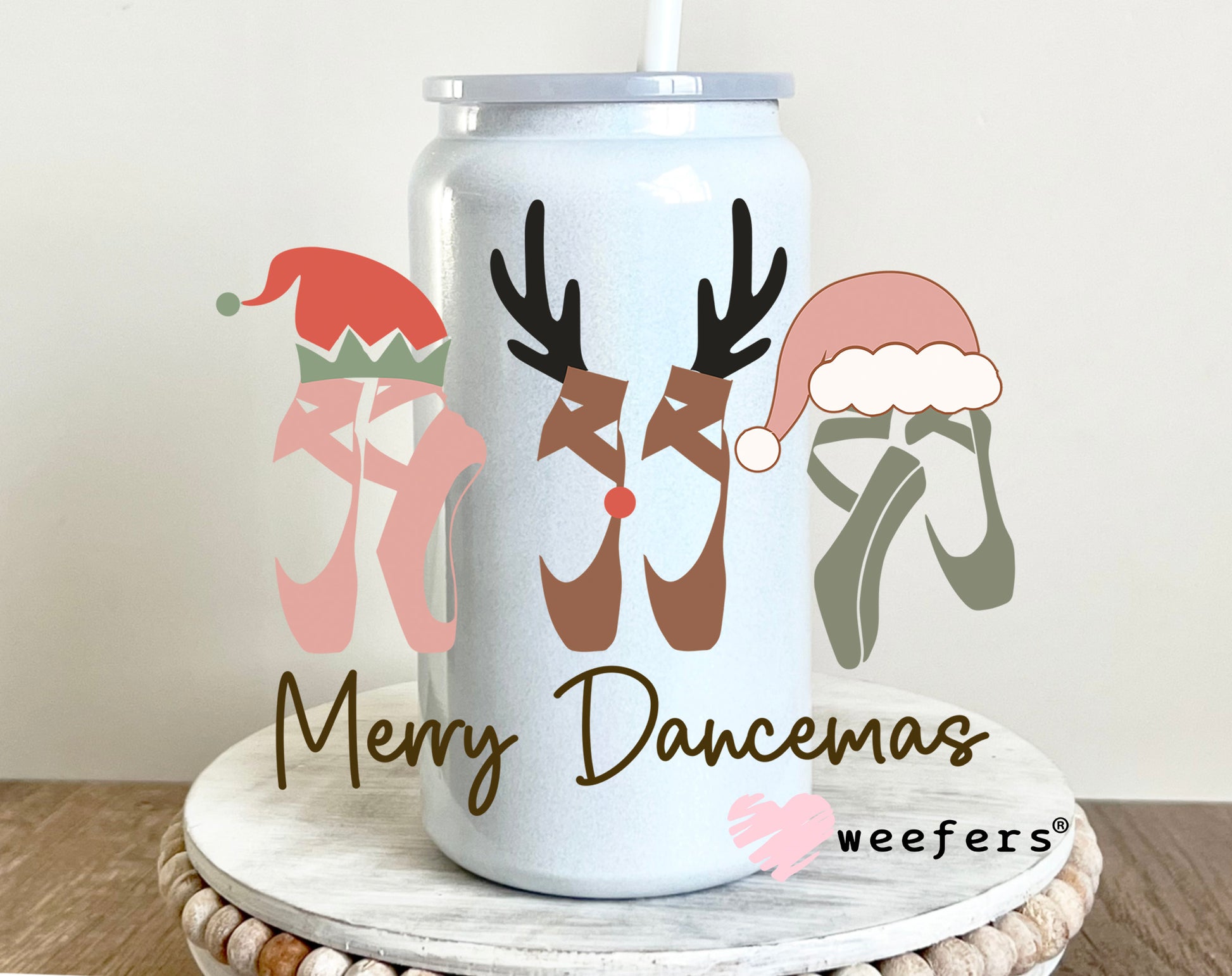 Merry Dancemas Ballet Christmas UV DTF Decal - Weefers