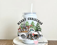 Load image into Gallery viewer, Merry Christmas Gnomes and Vintage Truck UV DTF Decal - Weefers
